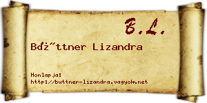 Büttner Lizandra névjegykártya